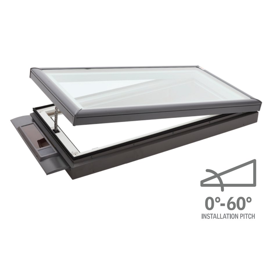 flat roof solar skylight